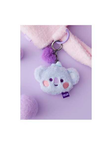 [BT21] BTS Line Friends Collaboration - Baby Flat Fur Face Bag Charm Doll