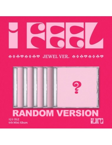 [Jewel] (G)I-DLE 6th Mini Album - I feel (Random Ver.) CD + Poster