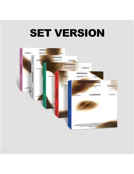 [SET][COMPACT] LE SSERAFIM 1st Studio Album - UNFORGIVEN (Random Ver.) 5CD