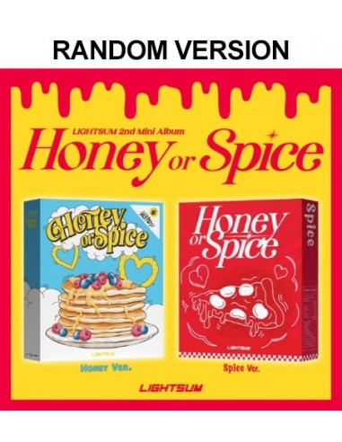 LIGHTSUM 2nd Mini Album - Honey or Spice (Random Ver.) CD + Poster