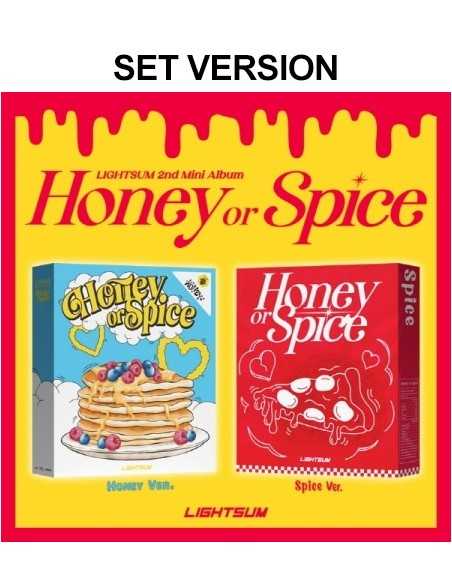 [SET] LIGHTSUM 2nd Mini Album - Honey or Spice (SET Ver.) 2CD + 2Poster