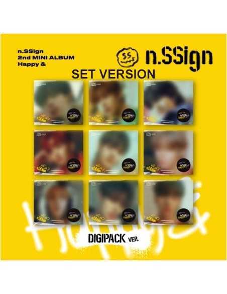 [SET][DIGIPACK] n.SSign 2nd Mini Album - Happy & (SET Ver.) 9CD