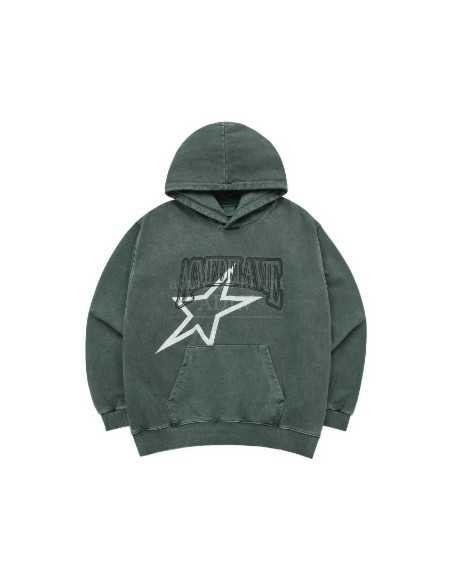 ★【acme'de la vie】★LOGO EMBLEM FLOWER ESSENTIAL HOODI.E★ MUSINSA | acmé de la vie LAUREL A LOGO EMBLEM HOODIE BLACK