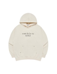 ★【acme'de la vie】★CURLY LOGO EMBOSS EMBROIDERY HOODI.E★ acme de la vie
