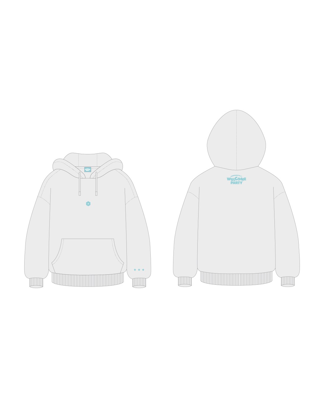 MONSTA X MONMUNGCHI X WELCOME PARTY Goods HOODIE kpoptown