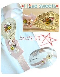 [NA78] Pinky Crystal Hairband