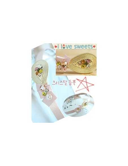 [NA78] Pinky Crystal Hairband