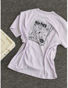 BT21 CITY EDITION Goods - T-Shirt (Purple) - NewYork