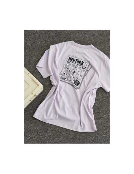 BT21 CITY EDITION Goods - T-Shirt (Purple) - NewYork