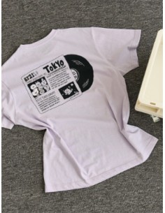 BT21 CITY EDITION Goods - T-Shirt (Purple) - Tokyo