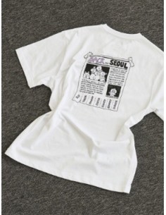 BT21 CITY EDITION Goods - T-Shirt (White) - Seoul