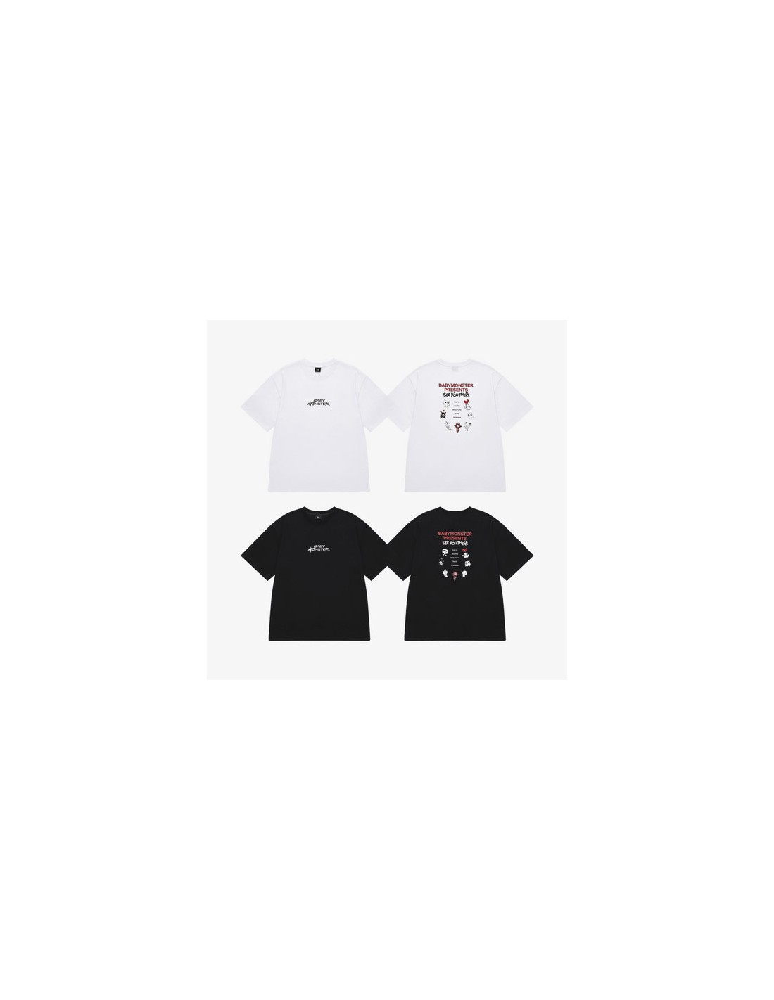 高級品市場 BABYMONSTER【SEE YOU Lサイズ Tシャツ THERE】韓国限定 アイドル