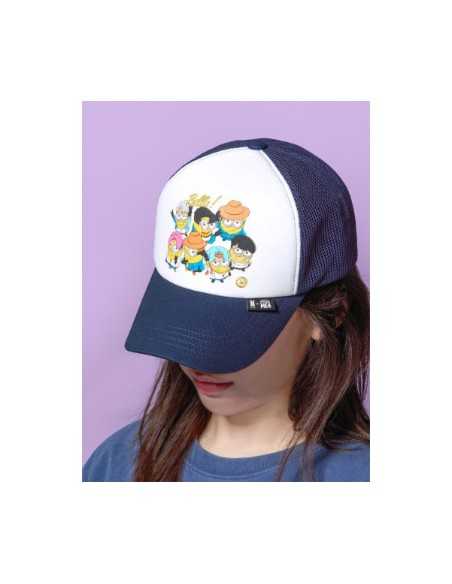 ★BTS X DM4★TRUCKER HAT★White Blue BTS x DM4 Goods - Trucker Hat kpoptown.com