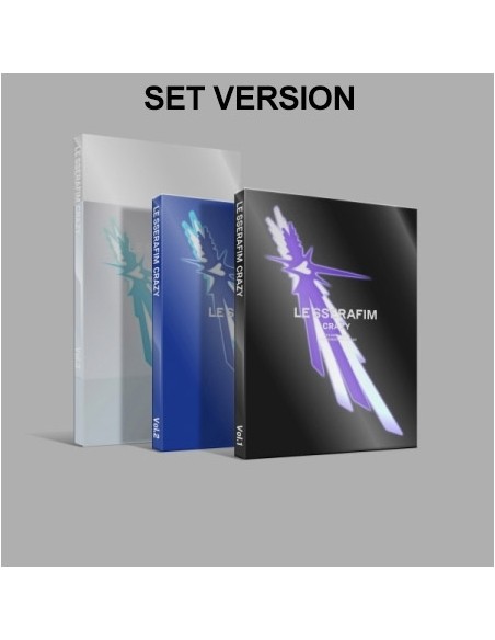 SET] LE SSERAFIM 4th Mini Album - CRAZY (SET Ver.) 3CD