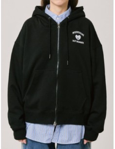 BT21 BASIC Goods - TATA Hoodie Zip-up Black