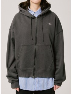 BT21 BASIC Goods - UNIT 2 Hoodie Zip-up Charcoal