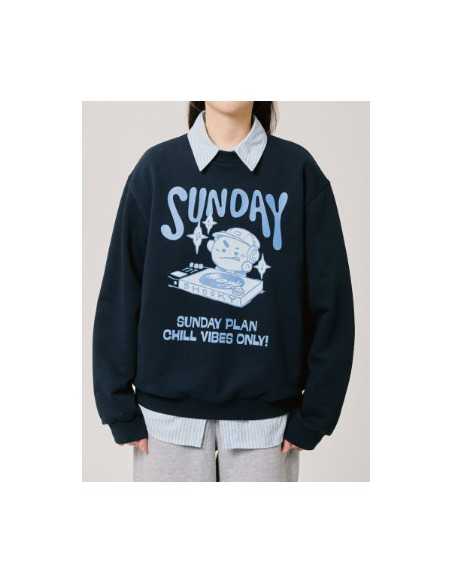 BT21 BASIC Goods - SHOOKY Sweatshirt Navy