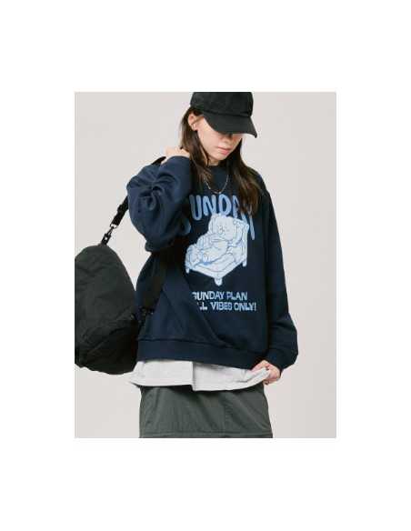 BT21 BASIC Goods - RJ Sweatshirt Navy