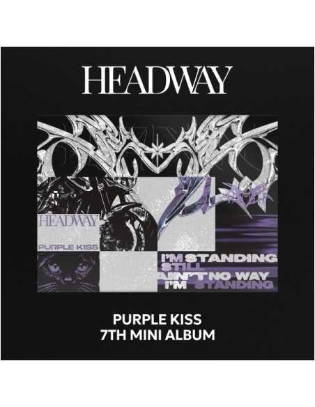 PURPLE KISS 7th Mini Album - HEADWAY CD + Poster