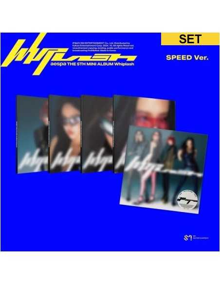 [SPEED][SET] aespa 5th Mini Album - Whiplash (SET Ver.) 5CD