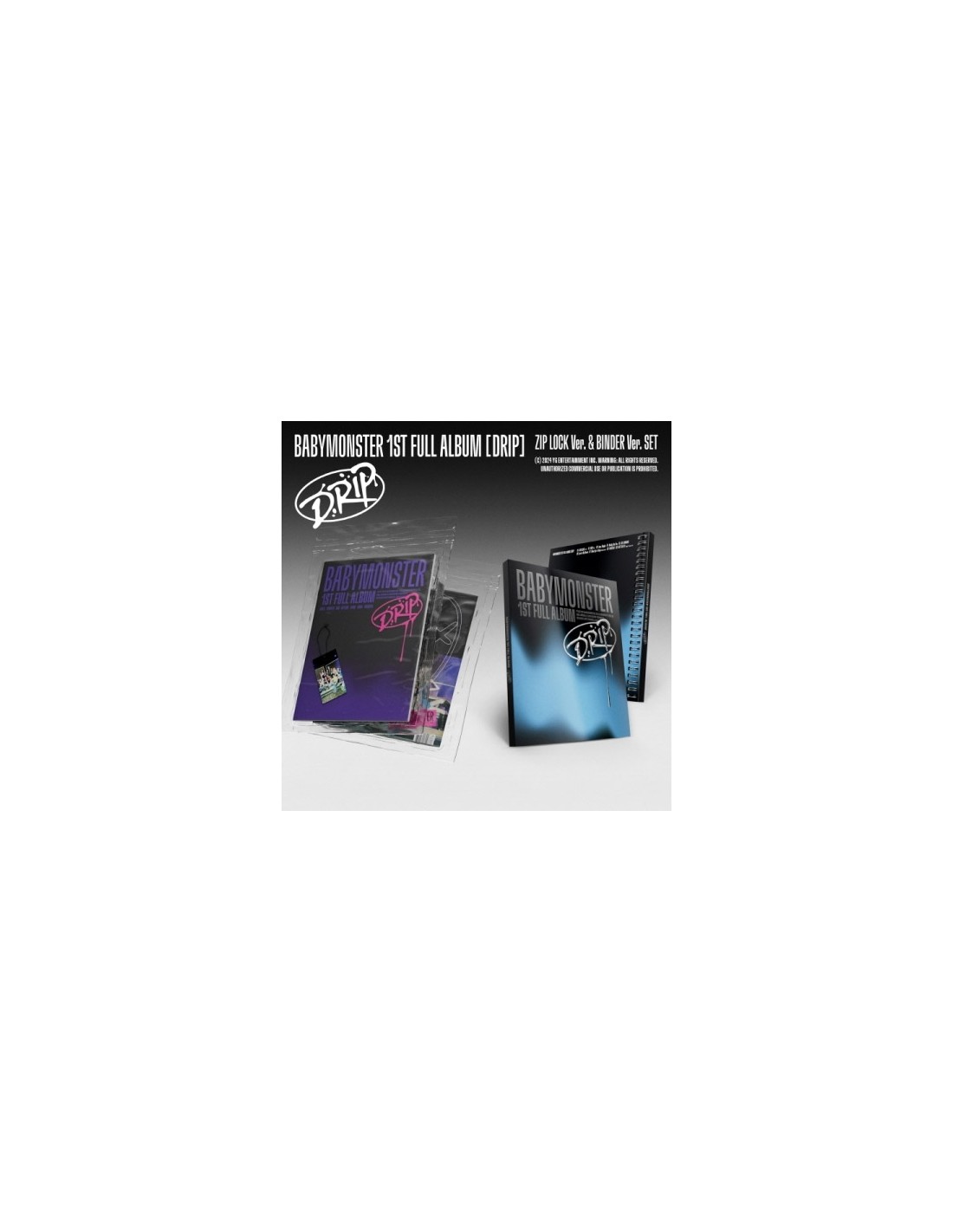 SET] BABYMONSTER 1st Album - DRIP (BINDER / ZIP LOCK Ver