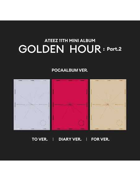 [Smart Album][SET] ATEEZ 11th Mini Album - GOLDEN HOUR : Part.2 (SET VER.) 3POCA ALBUM