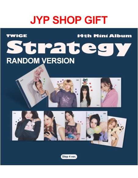 [JYP Shop Gift][Step 4] TWICE 14th Mini Album - STRATEGY (Random Ver.) CD
