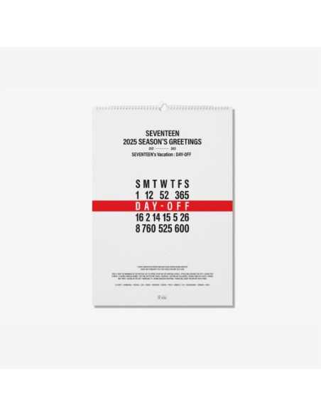 SEVENTEEN 2025 WALL CALENDAR