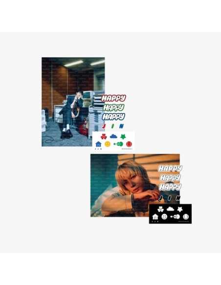 JIN HAPPY Goods - Poster & Sticker Set