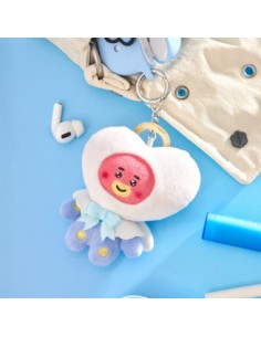 BT21 Angel & Villain Goods - Angel Plush Keyring 2