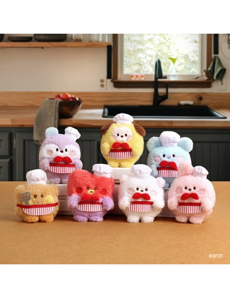 BT21 X Monopoly Collaboration - minini Plush Keyring [Cook