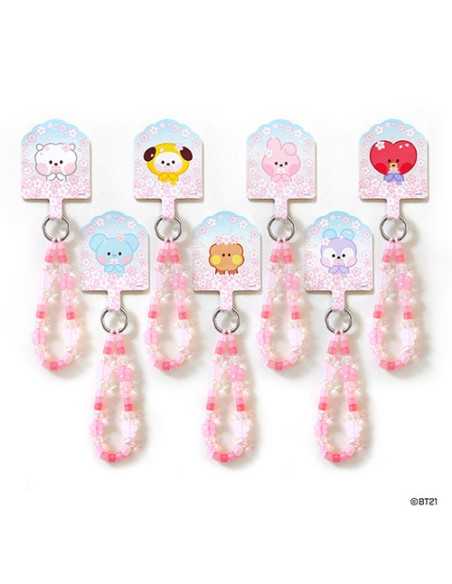 BT21 X Monopoly Collaboration - Cherry Blossom minini Phone Tag Holder