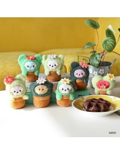 BT21 X Monopoly Collaboration - minini Plush Keyring [Green]