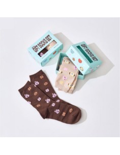 BT21 Basic Goods - Jacquard Socks Luck Gift Set (2PCS)