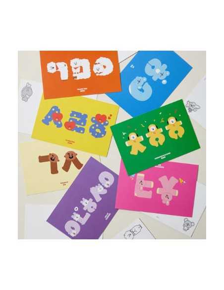 BT21 Souvenir Goods - Hangul Postcard