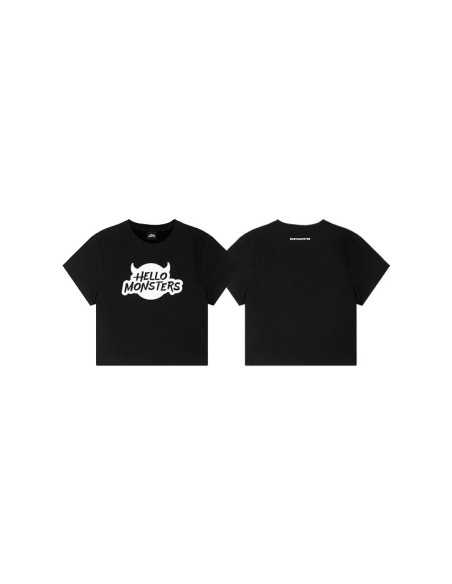 BABYMONSTER【HELLO MONSTER】ソウルコン　Tシャツ【黒】 BABYMONSTER - Hellomonsterstour Official MD Logo Tour T