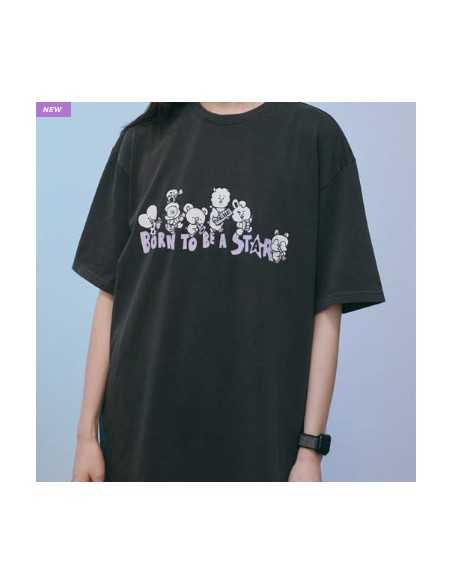 BT21 Line Friends Goods - Band T-Shirt Black