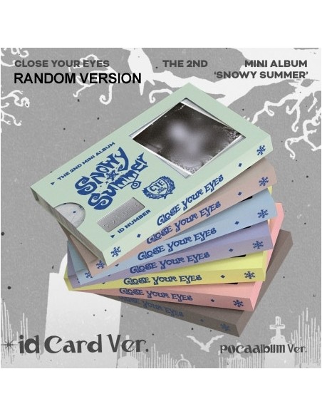 [Smart Album] CLOSE YOUR EYES 2nd Mini Album - Snowy Summer (ID Card / Random Ver.) POCA ALBUM