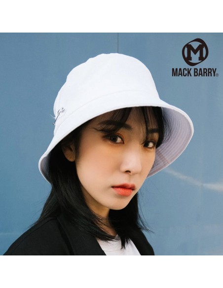 [Cap 505] MCBRY Bucket Hat White