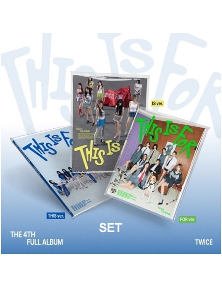 [THIS / IS / FOR][SET] TWICE 4th Album - THIS IS FOR (SET Ver.) 3CD + 3Poster