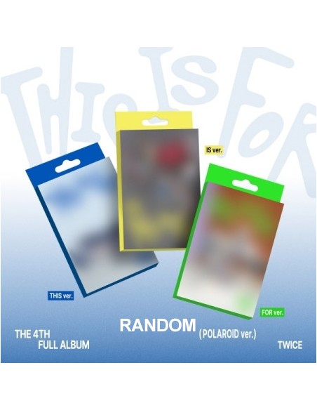 [Smart Album] TWICE 4th Album - THIS IS FOR (Random Ver.) POLAROID Ver.