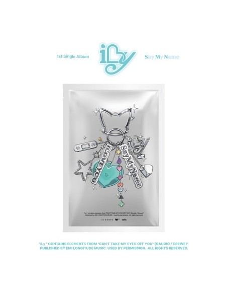 [Smart Album] SAY MY NAME 1st Single Album - iLy (KEYRING VER.)