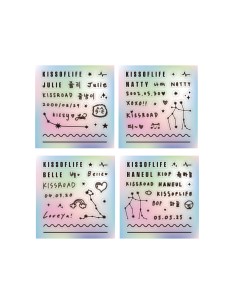 KISS OF LIFE KISS ROAD Goods - LIGHT STICK DECO STICKER SET