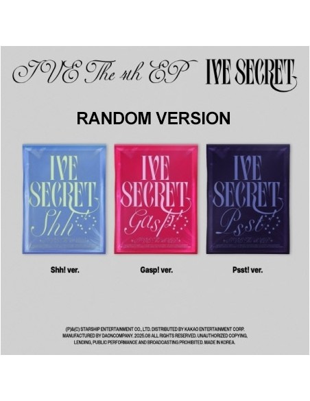 IVE 4th EP Album - IVE SECRET (Random Ver.) CD