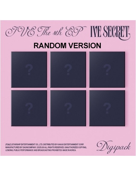 Digipack][SET] IVE 4th EP Album - IVE SECRET (SET Ver.) 6CD