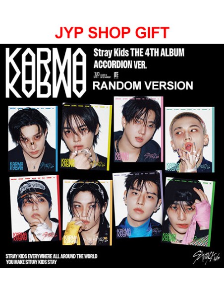 [JYP Shop Gift][ACCORDION] Stray Kids 4th Album - KARMA (Random Ver.) CD