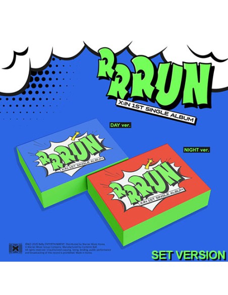 [Smart Album][SET] X:IN 1st Single Album - RRRUN (SET Ver.) 2CD