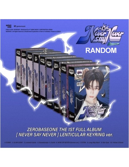 [LENTICULAR KEYRING] ZEROBASEONE 1st Album - NEVER SAY NEVER (Random Ver.)