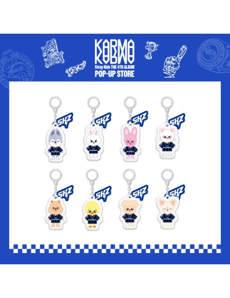 [2nd Pre Order] Stray Kids POP-UP STORE [KARMA] MD - SKZOO YINYANG KEYRING