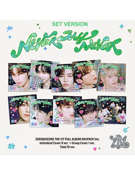 [DIGIPACK][SET] ZEROBASEONE 1st Album - NEVER SAY NEVER (SET Ver.) 10CD